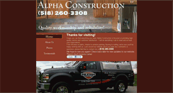 Desktop Screenshot of alpha-construction.biz