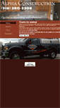 Mobile Screenshot of alpha-construction.biz